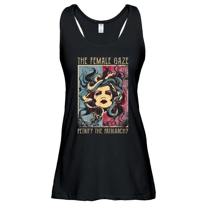 The Female Gaze Petrify The Patriarchy Medusa Ladies Essential Flowy Tank