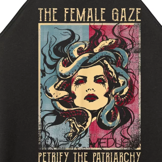 The Female Gaze Petrify The Patriarchy Medusa Women’s Perfect Tri Rocker Tank