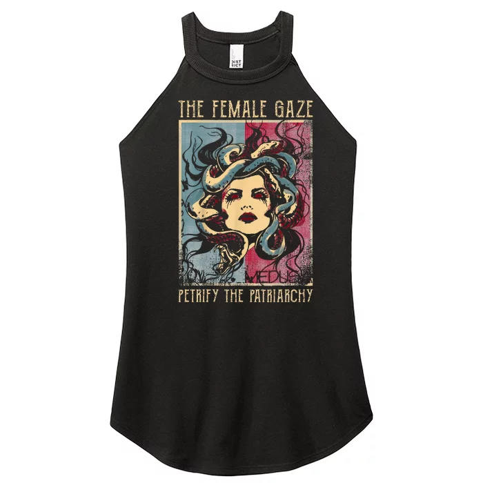 The Female Gaze Petrify The Patriarchy Medusa Women’s Perfect Tri Rocker Tank