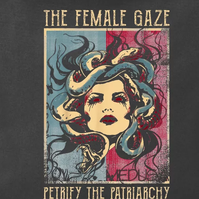 The Female Gaze Petrify The Patriarchy Medusa Zip Tote Bag