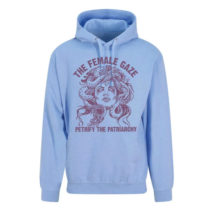 The Female Gaze Petrify The Patriarchy Feminist Witch Unisex Surf Hoodie