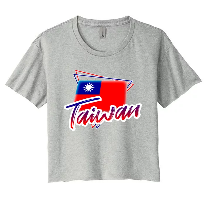 Taiwan Funny Gift Women's Crop Top Tee