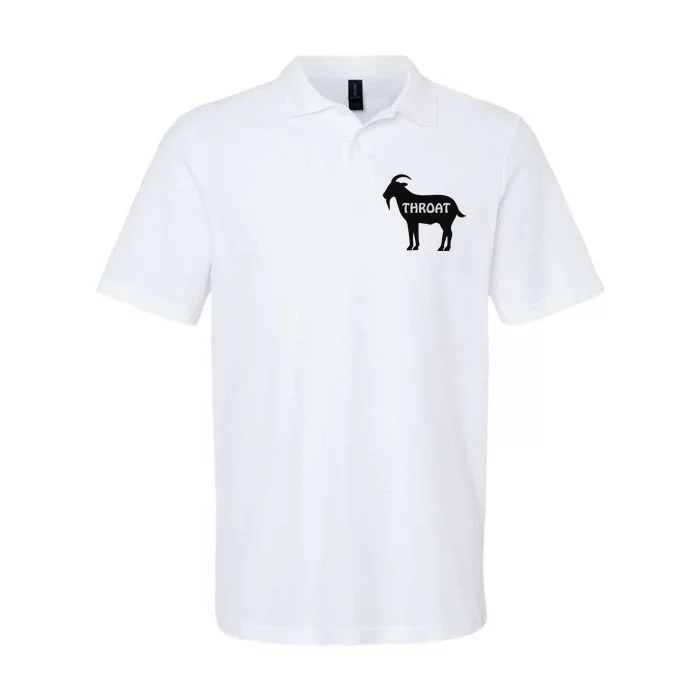 Throat Funny Goat Softstyle Adult Sport Polo