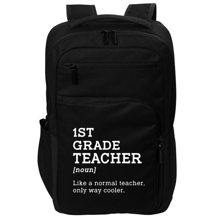 Team First Grade Back To School 1st Grade Teacher Student Gift Impact Tech Backpack