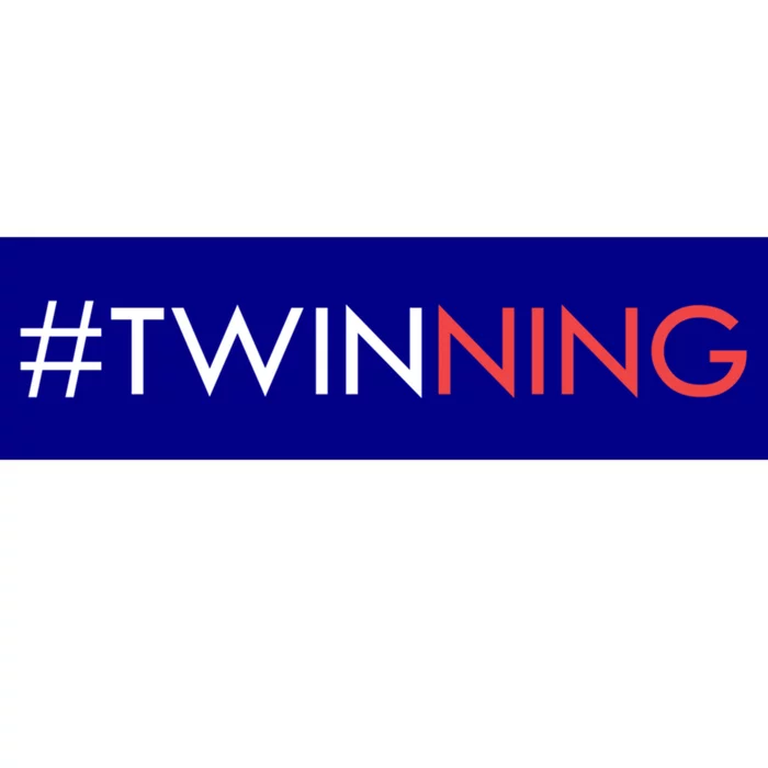 Twinning Funny Gift Funny Twins Matching Gift Bumper Sticker