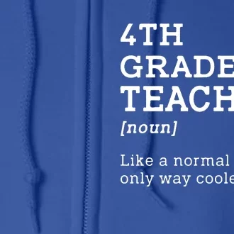 Team Fourth Grade Back To School 4th Grade Teacher Student Full Zip Hoodie