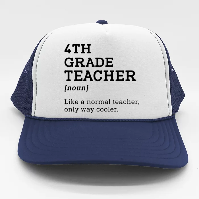 Team Fourth Grade Back To School 4th Grade Teacher Student Trucker Hat