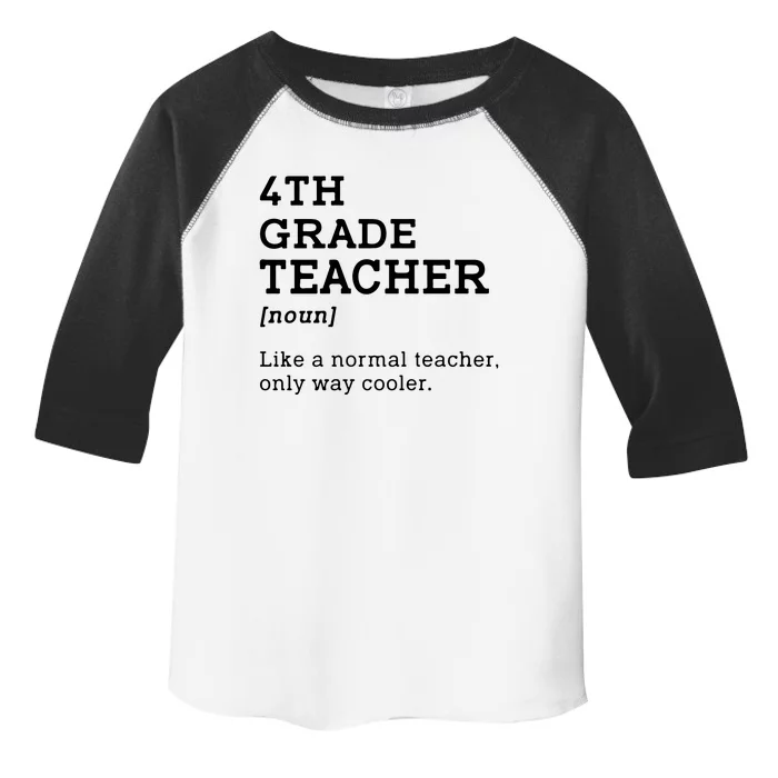 Team Fourth Grade Back To School 4th Grade Teacher Student Toddler Fine Jersey T-Shirt