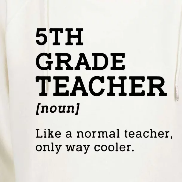 Team Fifth Grade Back To School 5th Grade Teacher Student Womens Funnel Neck Pullover Hood