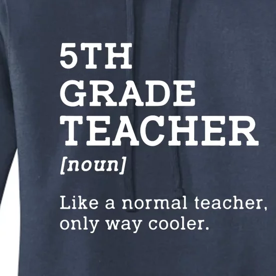 Team Fifth Grade Back To School 5th Grade Teacher Student Women's Pullover Hoodie