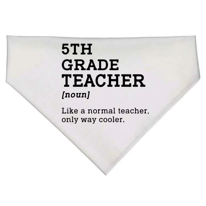 Team Fifth Grade Back To School 5th Grade Teacher Student USA-Made Doggie Bandana