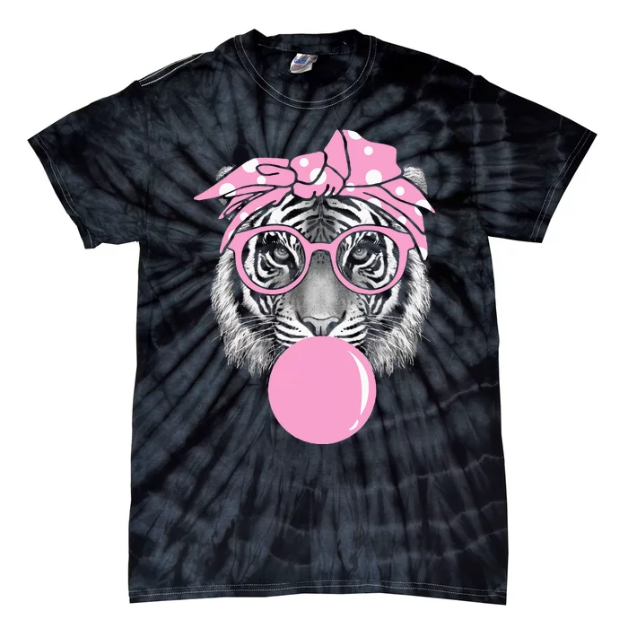 Tiger For Girl Glasses & B.U.B.B.L.E G.U.M. Tie-Dye T-Shirt