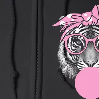 Tiger For Girl Glasses & B.U.B.B.L.E G.U.M. Full Zip Hoodie