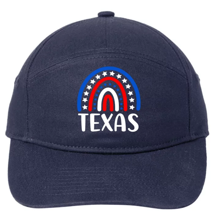 Texas Funny Gift I Love Texas Usa Gift 7-Panel Snapback Hat