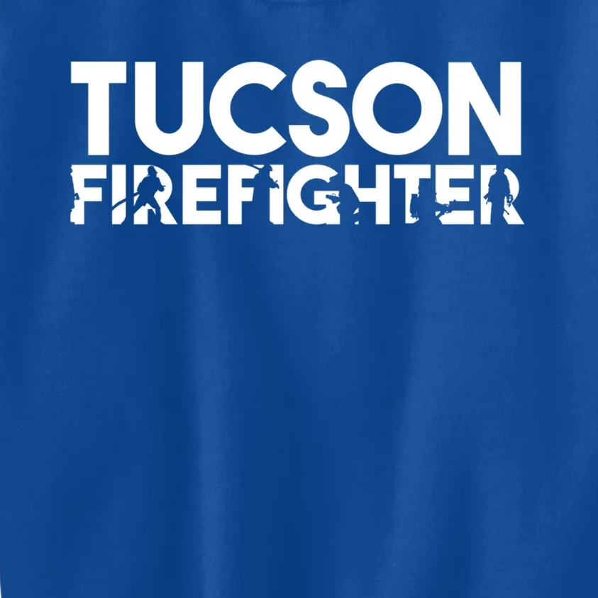 Tucson Firefighter Gift Firefighter Dad Gift Meaningful Gift Kids Sweatshirt