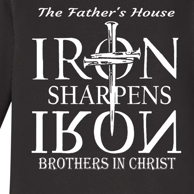 The Fathers House Iron Sharpens Iron Brothers In Christ Baby Long Sleeve Bodysuit