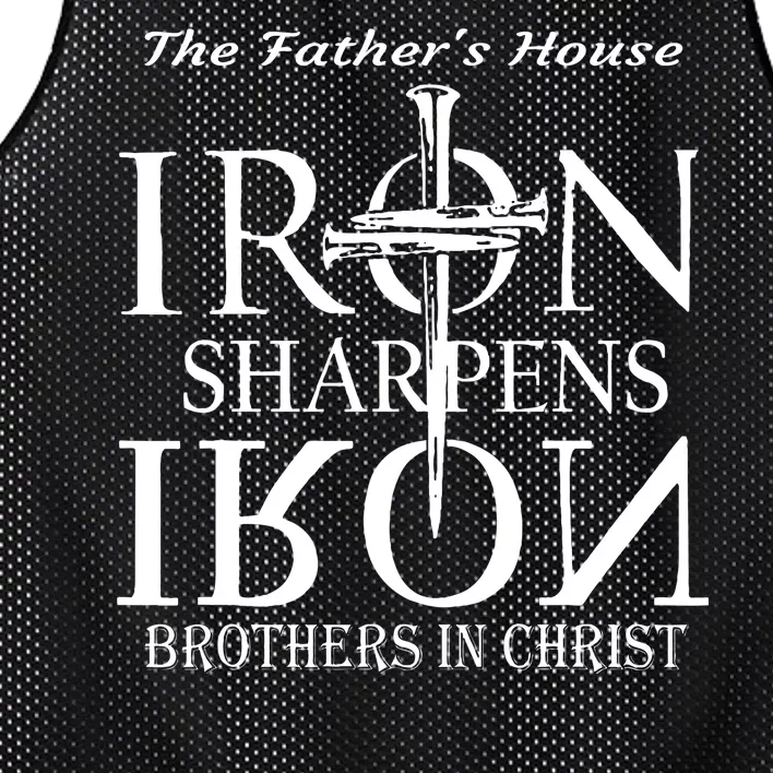 The Fathers House Iron Sharpens Iron Brothers In Christ Mesh Reversible Basketball Jersey Tank