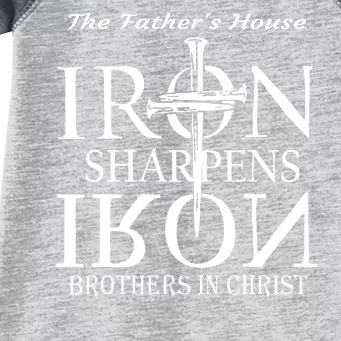 The Fathers House Iron Sharpens Iron Brothers In Christ Infant Baby Jersey Bodysuit