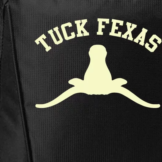 Tuck Fexas Horns Down Texas City Backpack