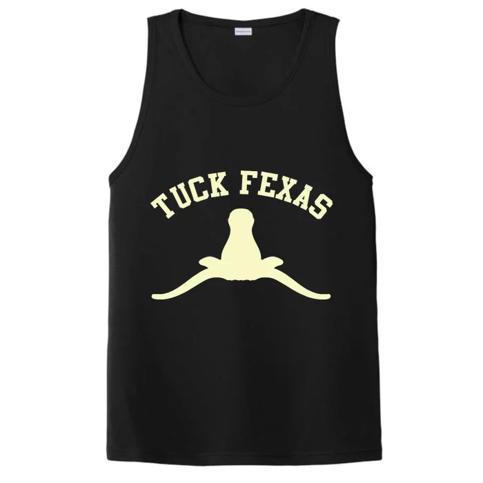 Tuck Fexas Horns Down Texas Performance Tank