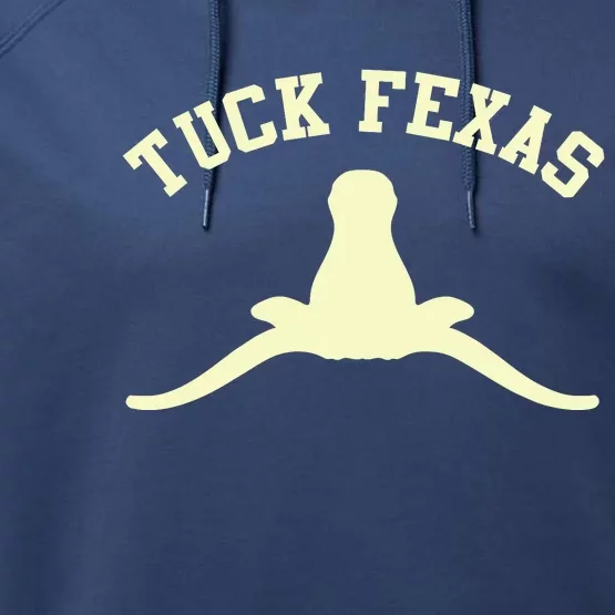 Tuck Fexas Horns Down Texas Performance Fleece Hoodie