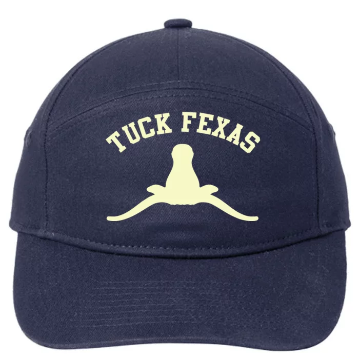 Tuck Fexas Horns Down Texas 7-Panel Snapback Hat