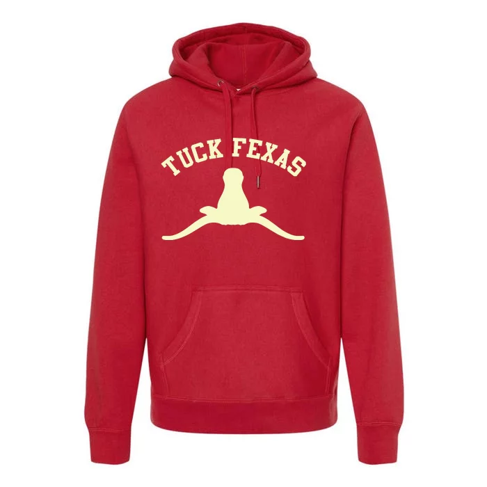 Tuck Fexas Horns Down Texas Premium Hoodie