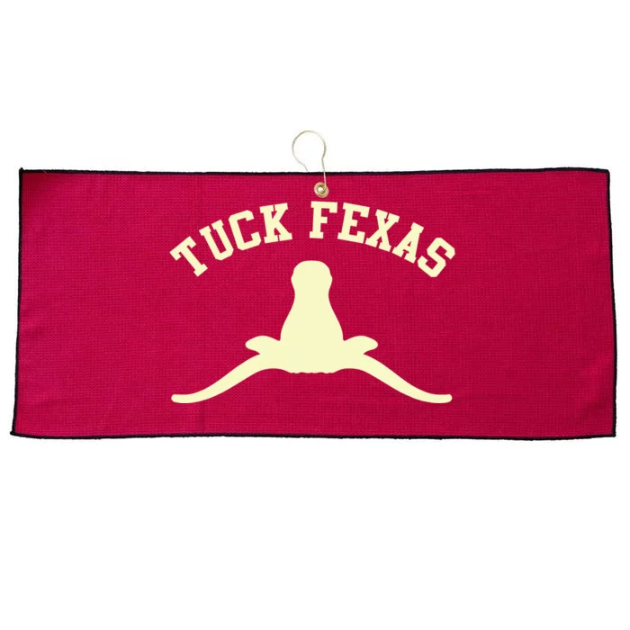 Tuck Fexas Horns Down Texas Large Microfiber Waffle Golf Towel