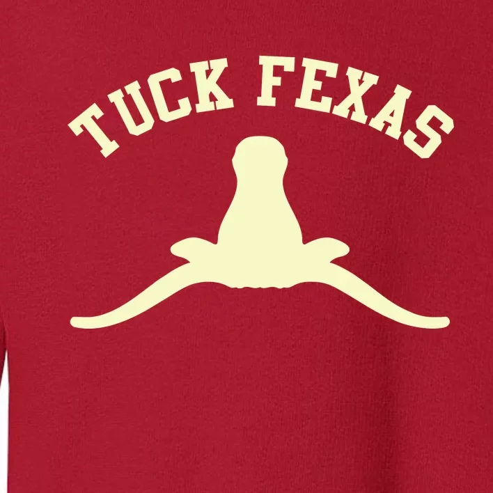 Tuck Fexas Horns Down Texas Toddler Sweatshirt