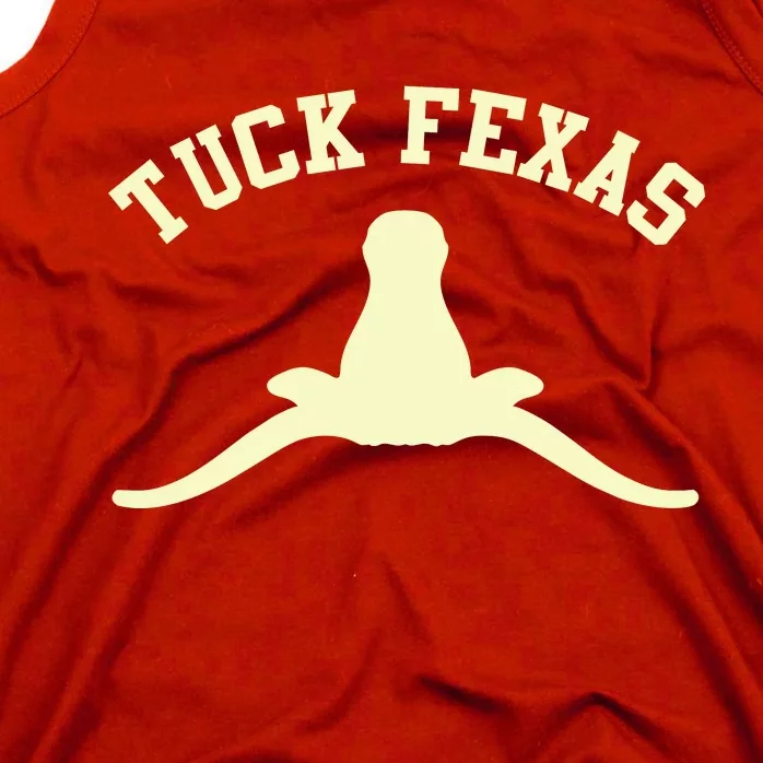 Tuck Fexas Horns Down Texas Tank Top