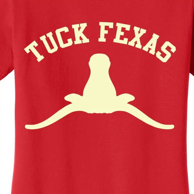 Tuck Fexas Horns Down Texas Women's T-Shirt