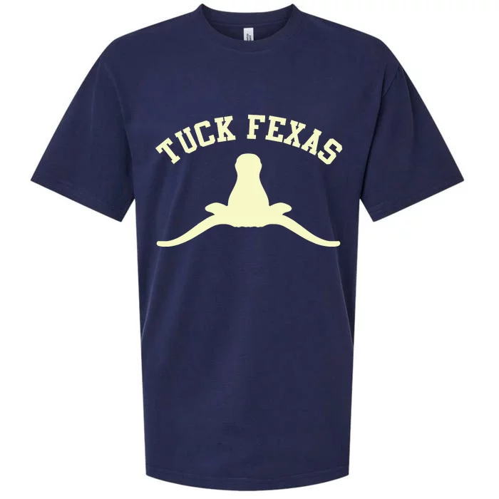 Tuck Fexas Horns Down Texas Sueded Cloud Jersey T-Shirt