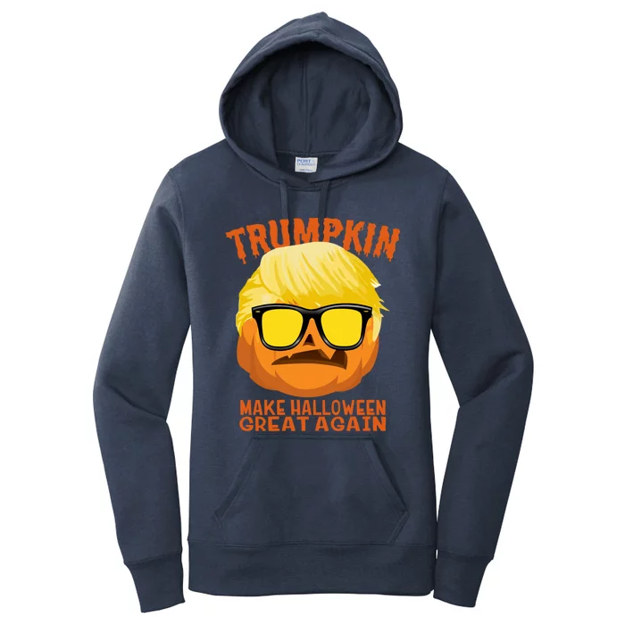 Trumpkin Funny Halloween Make Halloween Great Again Gift Women's Pullover Hoodie