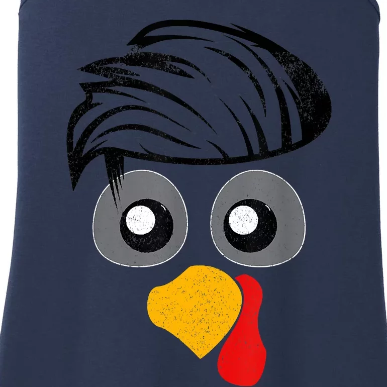 Thanksgiving Funny Handsom Turkey Face, Hairstyle For Thanksgiving Party Ladies Essential Tank