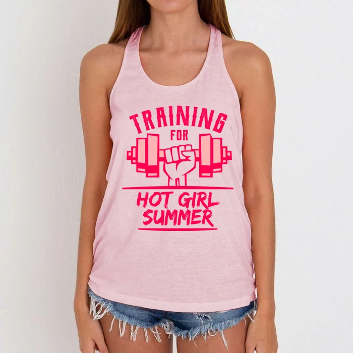 Training For Hot Summer Cute Work Out Trend Gift Women's Knotted Racerback Tank