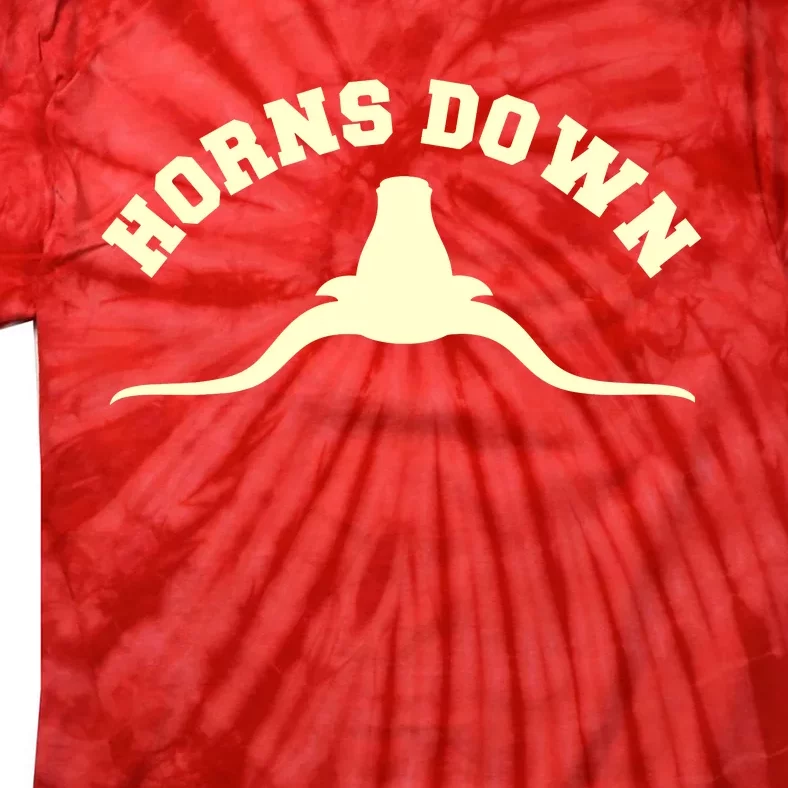 Tuck Fexas Horns Down Texas Tie-Dye T-Shirt