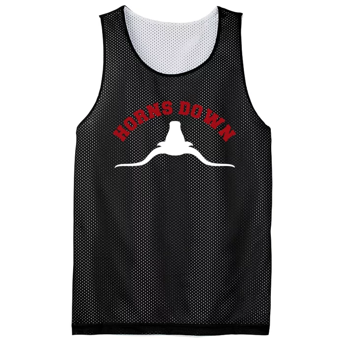 Tuck Fexas Horns Down Texas Mesh Reversible Basketball Jersey Tank