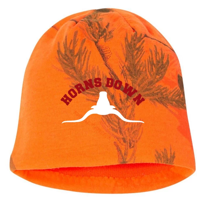 Tuck Fexas Horns Down Texas Kati - Camo Knit Beanie