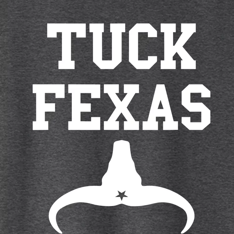 Tuck Fexas Horns Down Texas Women's Crop Top Tee