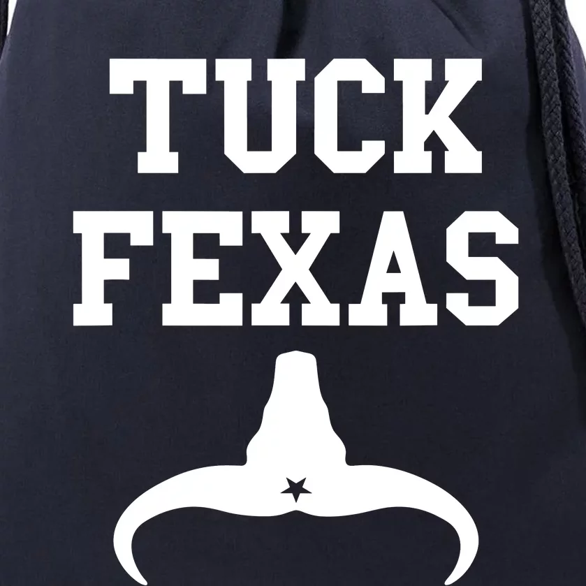 Tuck Fexas Horns Down Texas Drawstring Bag