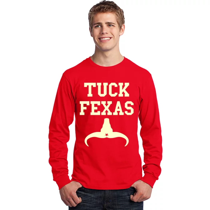 Tuck Fexas Horns Down Texas Long Sleeve Shirt