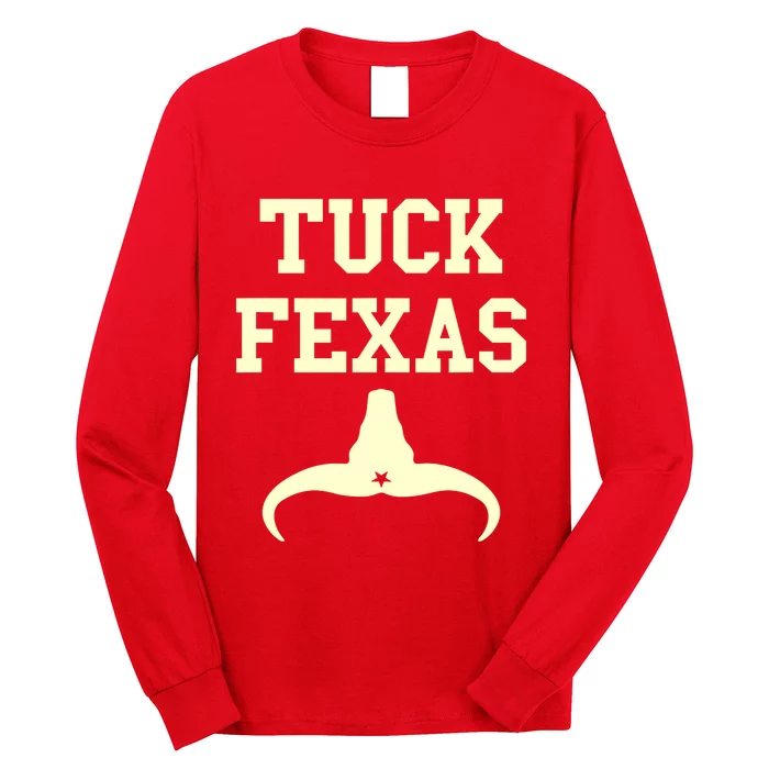 Tuck Fexas Horns Down Texas Long Sleeve Shirt