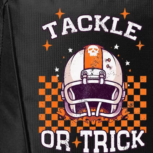 Tackle Football Halloween Spooky Sports City Backpack