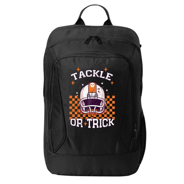 Tackle Football Halloween Spooky Sports City Backpack