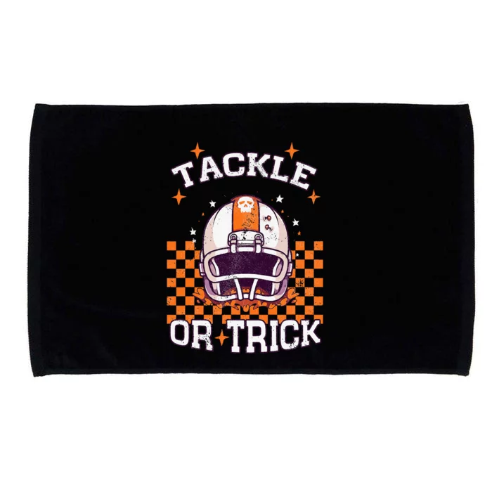 Tackle Football Halloween Spooky Sports Microfiber Hand Towel