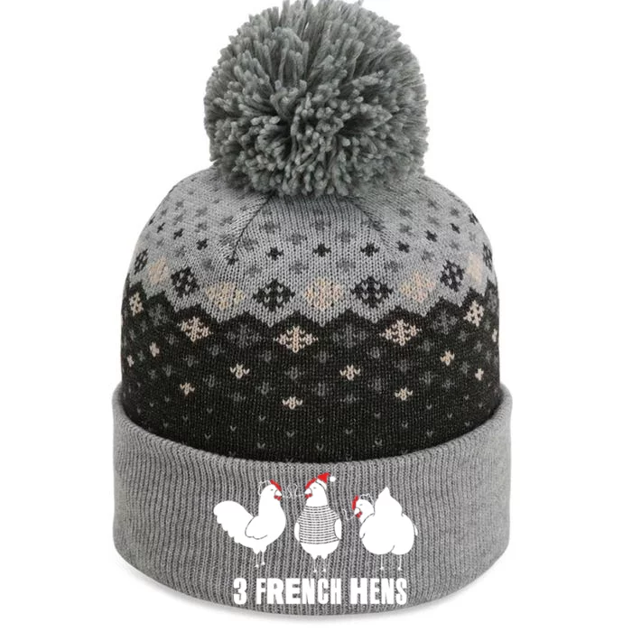 Three French Hens Christmas Gift The Baniff Cuffed Pom Beanie