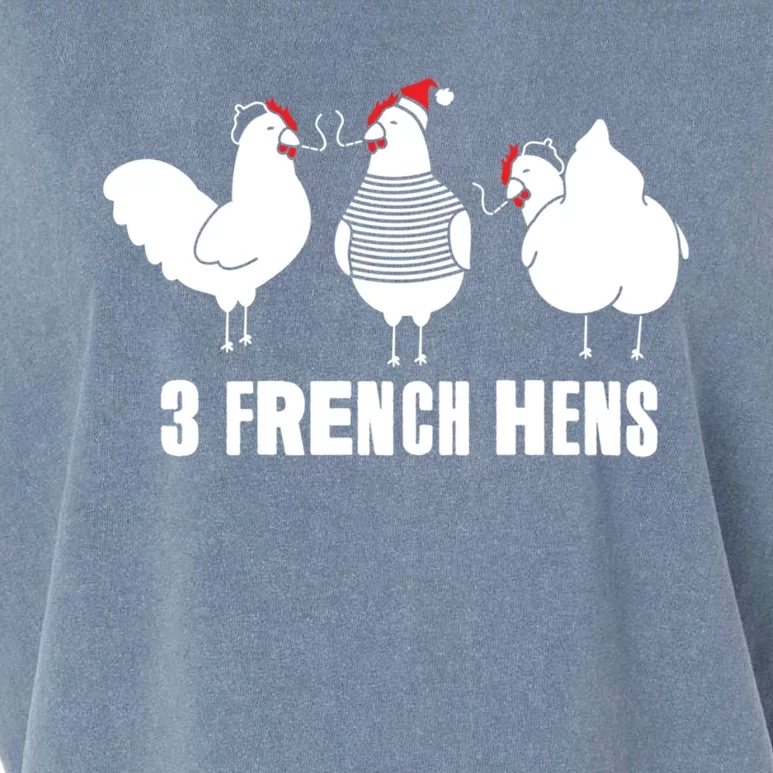 Three French Hens Christmas Gift Garment-Dyed Women's Muscle Tee