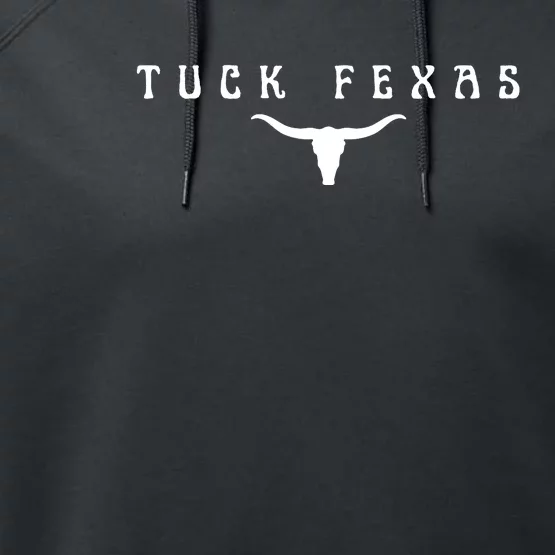 Tuck Fexas Horns Down Texas Performance Fleece Hoodie