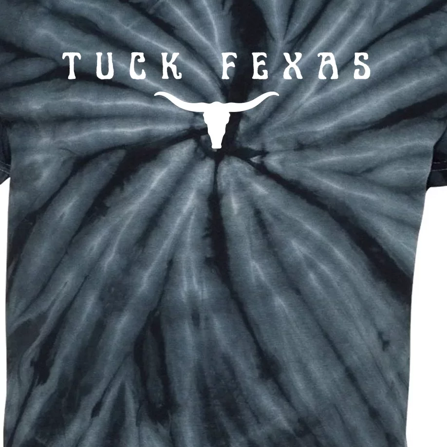 Tuck Fexas Horns Down Texas Kids Tie-Dye T-Shirt