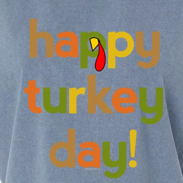 Thanksgiving For Happy Turkey Day Fall Thankful Great Gift Garment-Dyed Women's Muscle Tee